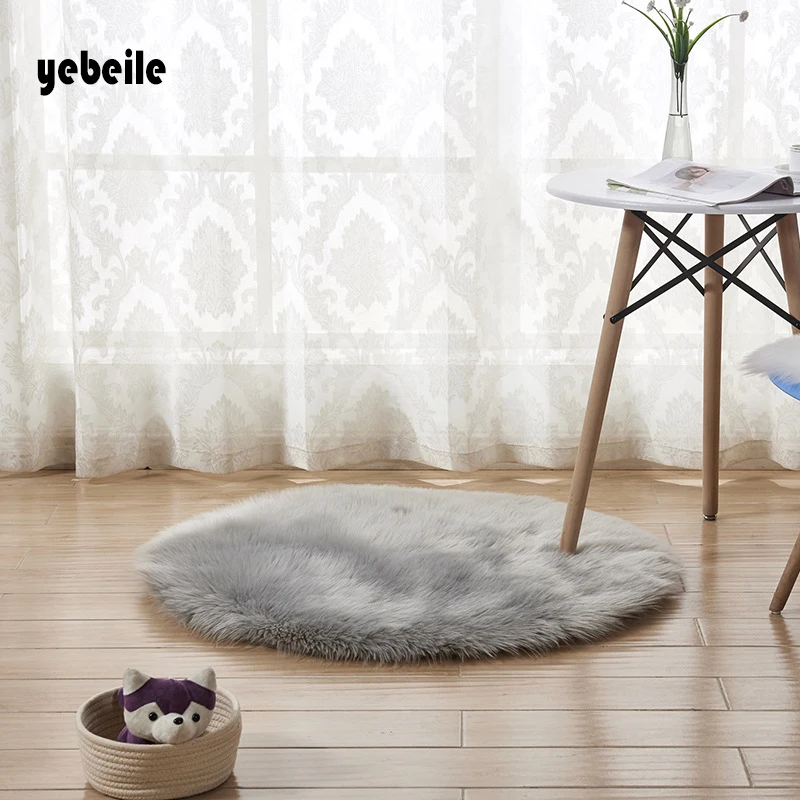 Новинка мягкий ковер Yebeile из искусственной шерсти для гостиной дивана плюшевые