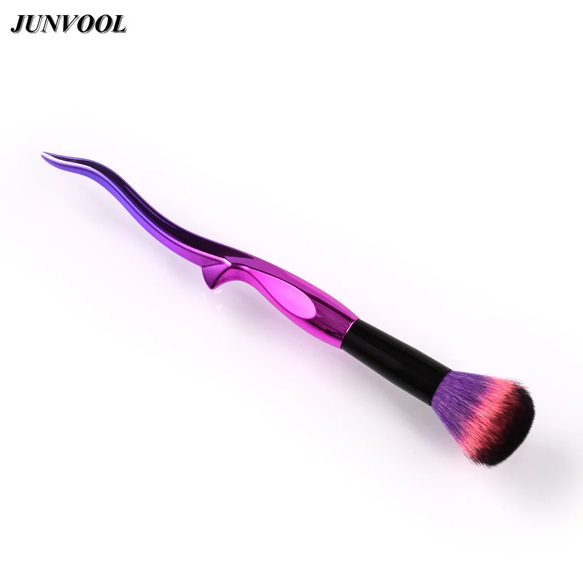 1pcs style FaD817 Фиолетовые красные Кисточки для макияжа, набор, вилка, дизайн, основа, пудра, тени для век, Веерная Кисть для макияжа, контур глаз, растушевка, косметические инструменты, Новинка - Handle Color: 1pcs style FaD817