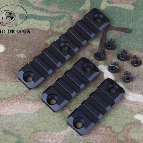 BLACK Emersongear модульные рельсы для Geissele стиль SMR(супер модульные рельсы)/HK416 рельсы(2x3 Слот/1x7 Слот) крепление для прицела - Цвет: BLACK