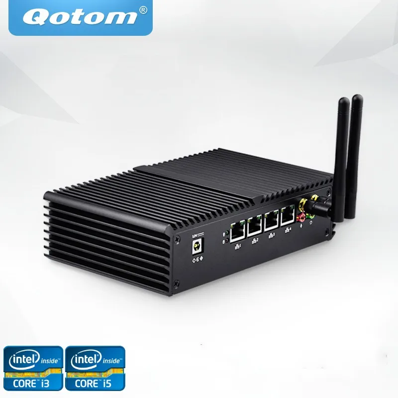 Мини ПК Qotom 4 гигабитных порта LAN Celeron Core i3 i5 i7 с использованием pfsense в качестве