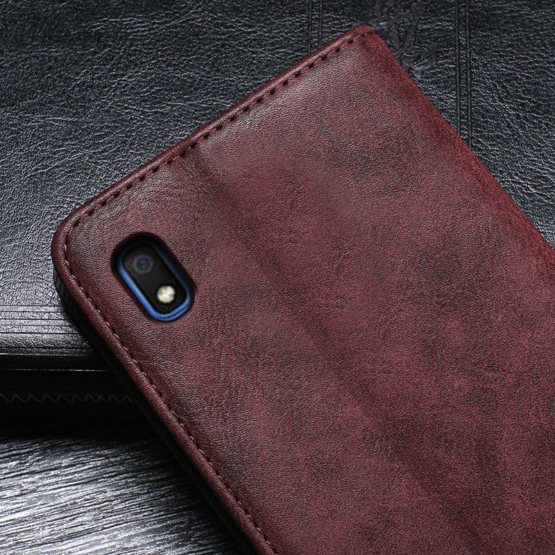 Чехол для телефона samsung Galaxy A10 чехол кожаный с откидной крышкой Coque роскошный