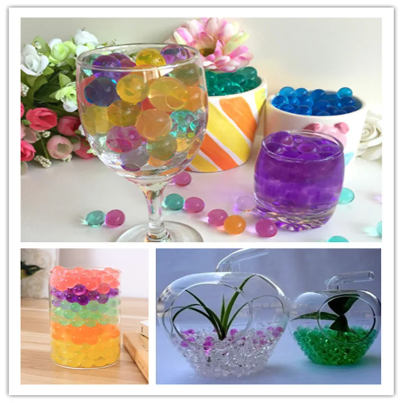 10000pcs Crystal Soil Water Pudding Growth Magic Jelly Ball Children's Toys Hydrogel Wedding Home Decoration 8ZSH803 | Дом и сад