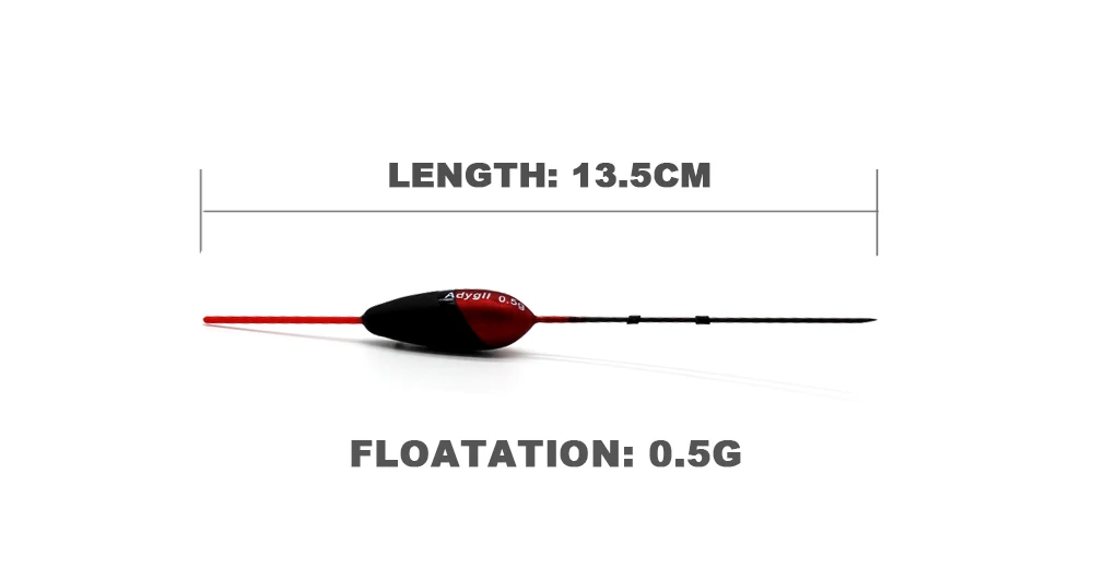 Adygil пробкового дерева поплавок ADWF 007 135 мм Floatation 0,5 г 6 шт./лот