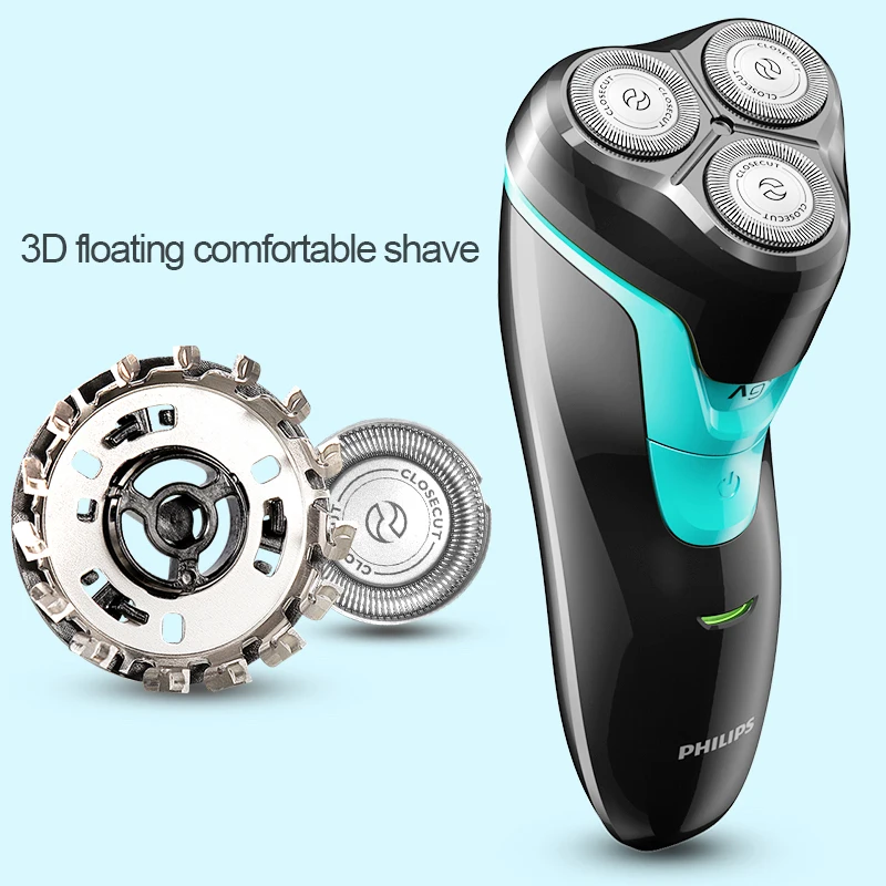 Original Philips Electric shaver FT658 Rechargeable Rotary With 3D Floating Heads Ni-MH Battery Support Wet&Dry Shaving For Men enlarge