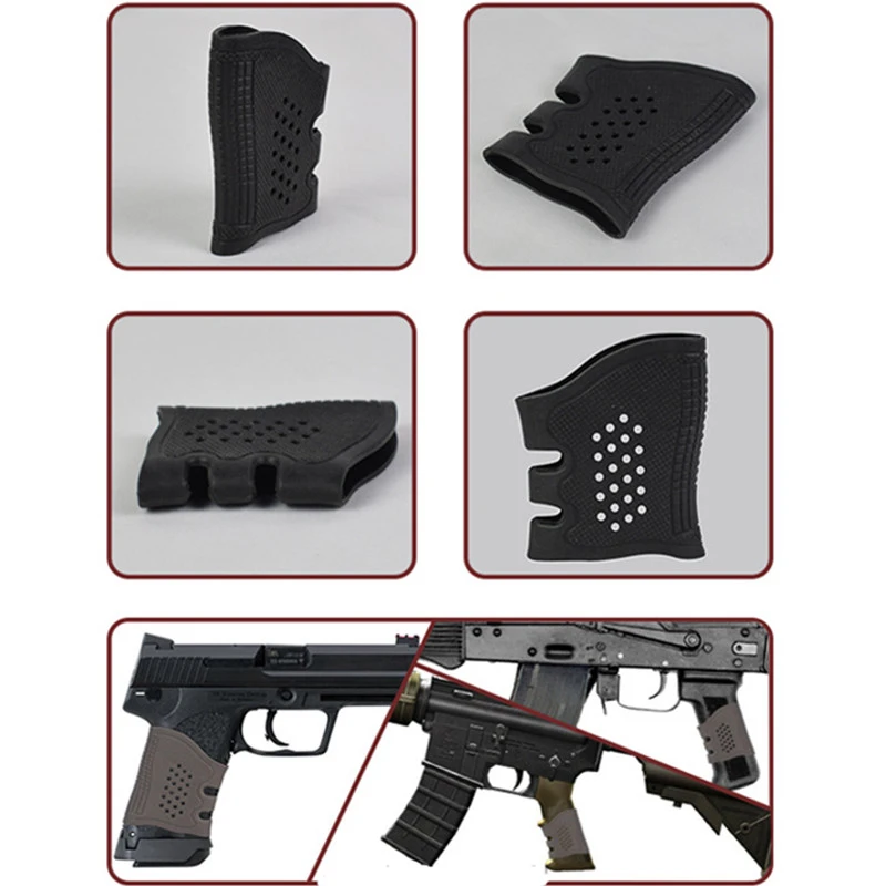 Универсальный ручной водяной пистолет GLOCK Grip Нескользящий Резиновый рукав Захват Мягкий рукав Противоскользящий Резиновый рукав для G17 G18 G19 AK M4 U