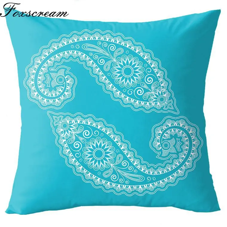 Чехол для подушки с зеленым геометрическим рисунком искусственные Бархатный