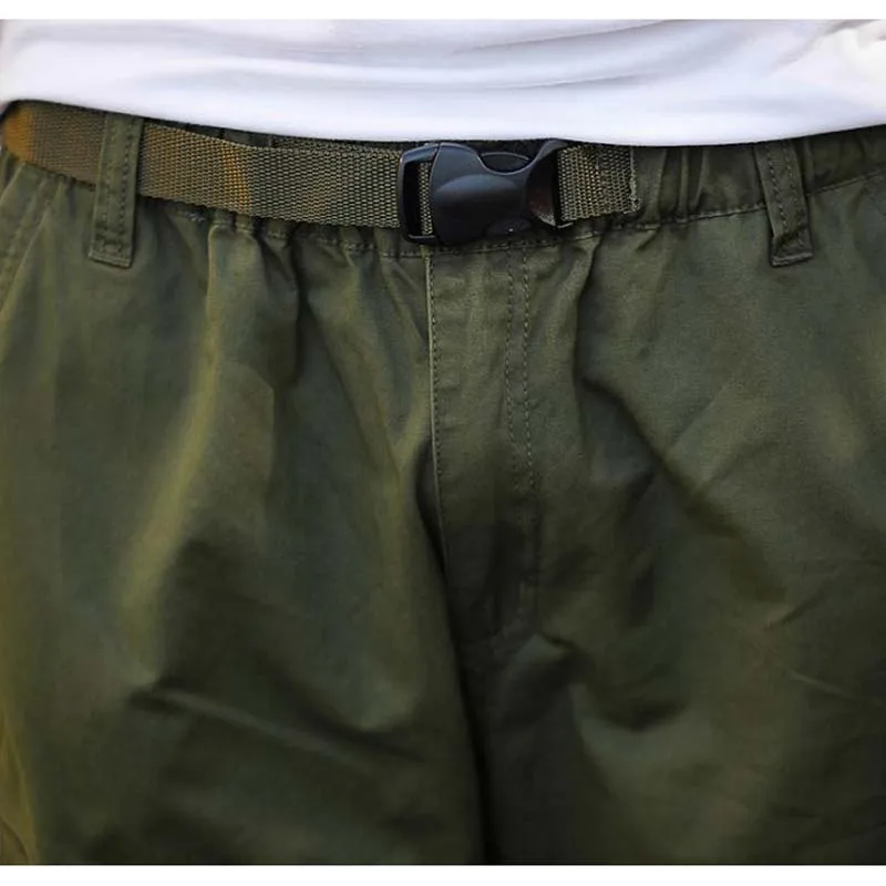 Брюки карго мужские свободные хлопковые укороченные штаны для отдыха с