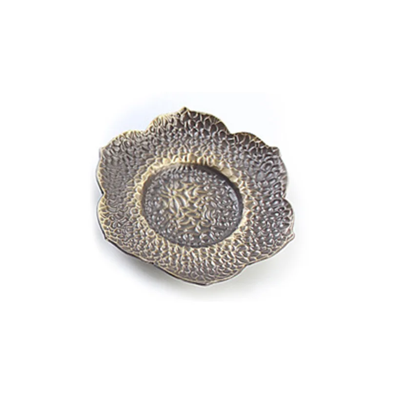 Сплав чашка лоток Blossom Lotus Outlook подставка для кружки Diameter10.5cm маленькая кофейная