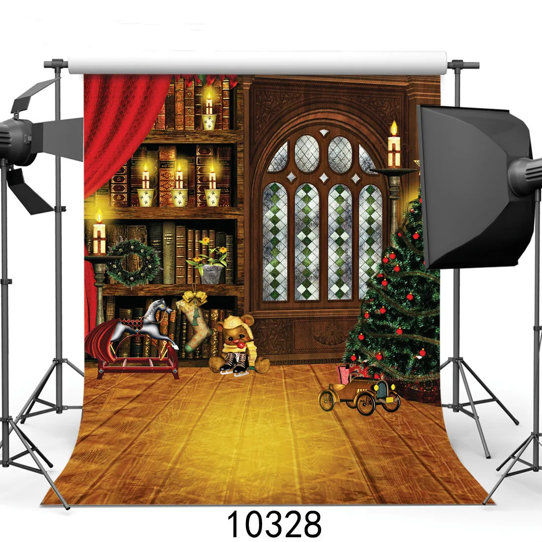 Christmas Tree Photography Background Party Decoration Photo Studio Backdrops |