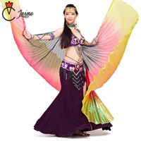 9 colors stage performance props dance accessories egyptian wing non split colored three color gradient belly dance isis wings