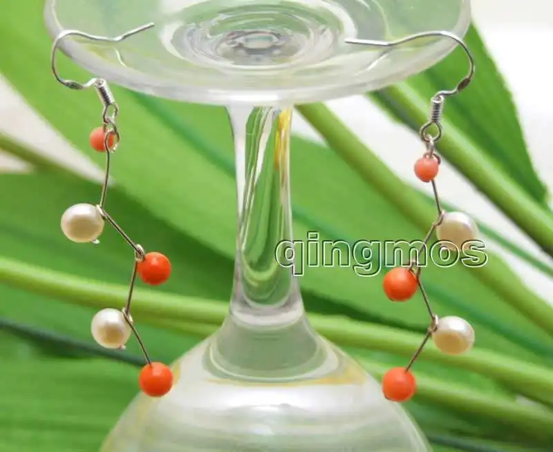 5-6 мм розовый плоский круглый боковый Просверленный натуральный FW жемчуг и 3-6