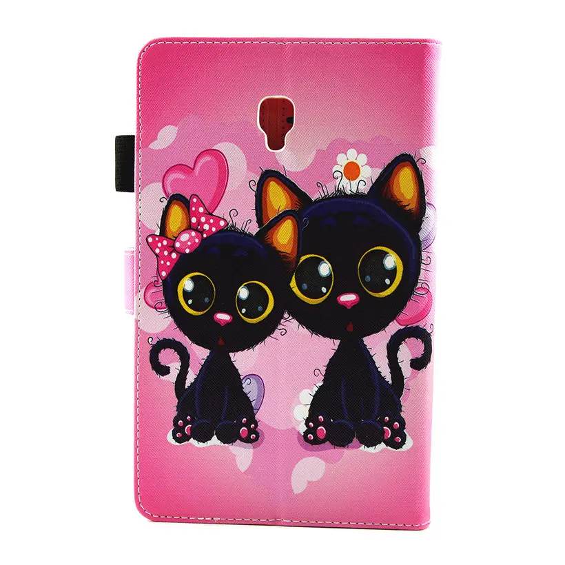 Модный чехол книжка из искусственной кожи с изображением животных для Samsung Galaxy Tab