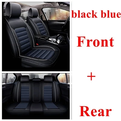 black blue standard Передний+ задний полный набор сиденья для CITROEN DS4 DS5 DS6 Triumph C2 C3 C4 C5 C6 C4L Picasso C4 aircross кактус C-CROSSER C-XR - Название цвета: black blue standard