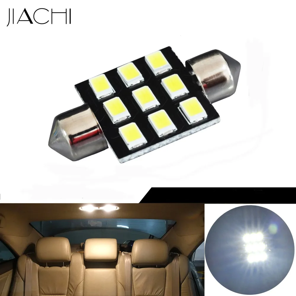 Светодиодный светильник JIACHI C5W 10 шт./лот 36 мм 5730 SMD для салона автомобиля карты