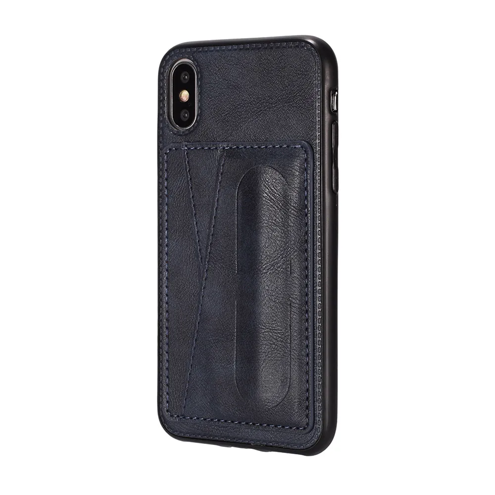 KISSCASE PU leather Case For iPhone X XR XS MAX 7 8 Plus Card Solt Retro Phone 6 6S Cover Funda |