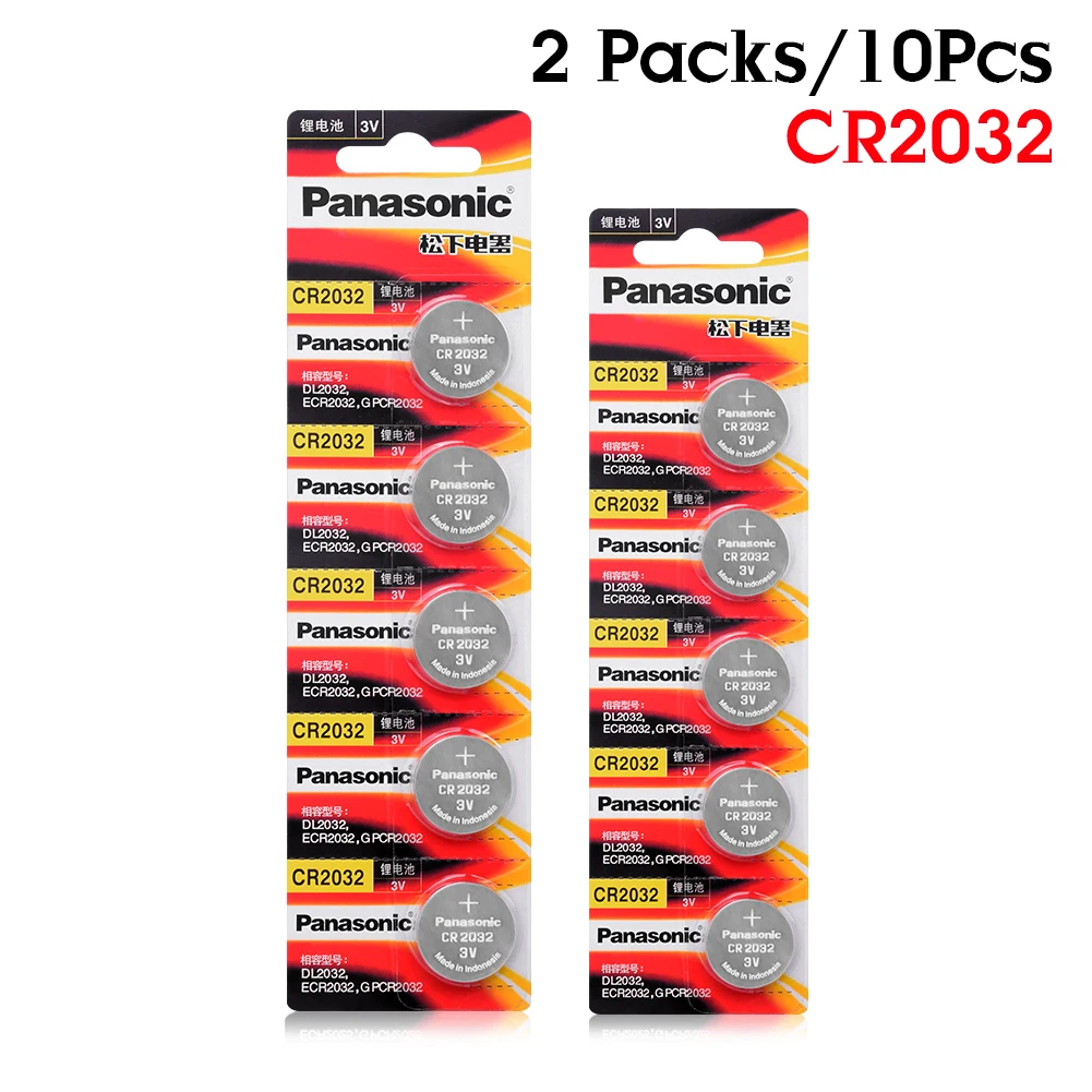 10 шт. бренд Новая батарея для цифрового фотоаппарата PANASONIC cr2032 3v кнопочная ячейка батарейки-таблетки для мобильного часо-компьютер cr 2032 для игрушек