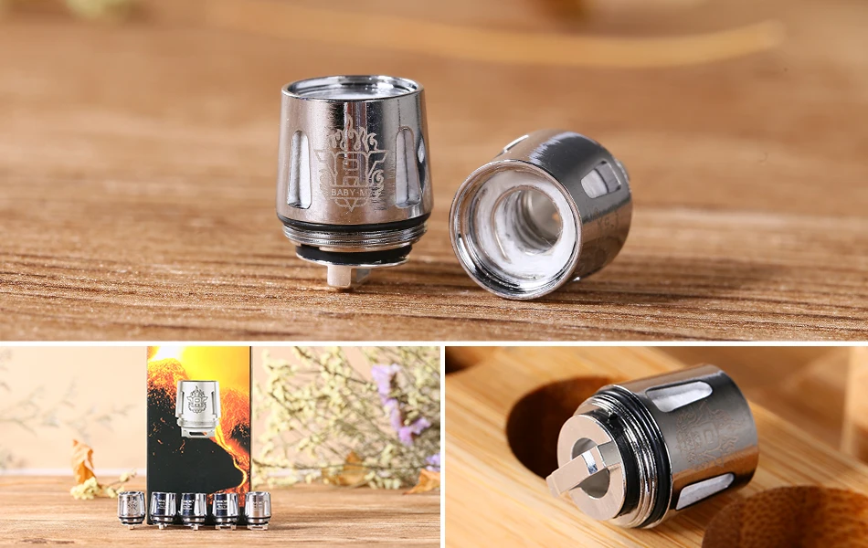 5 шт. Smok TFV8 Детские катушки головы M2 T8 T6 X4 Q2 запасные части для электронных сигареты катушка ядро для TFV8 ребенок зверь танк распылитель