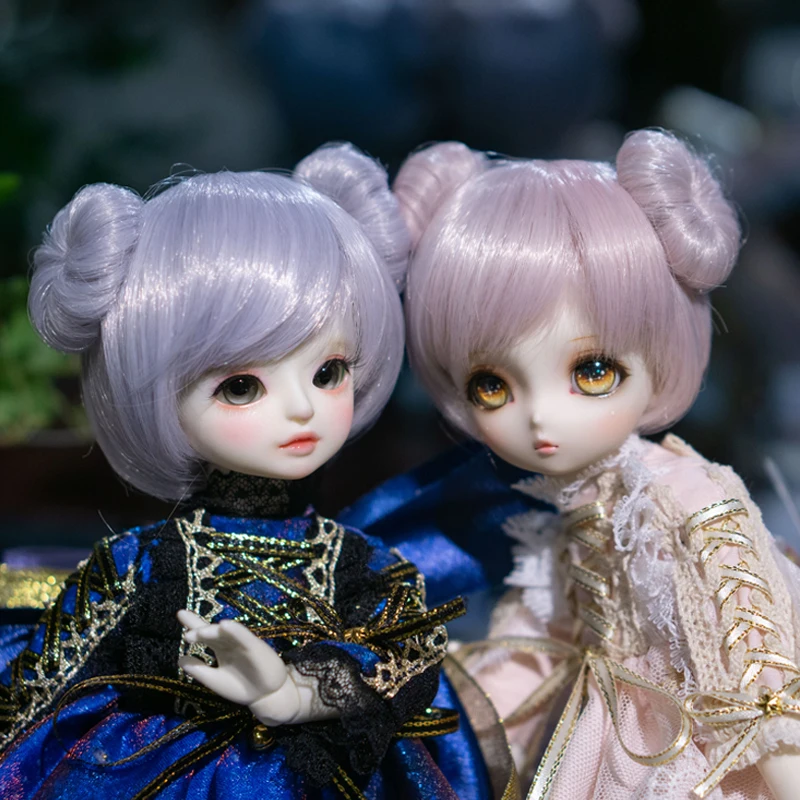 Сделанный на заказ bjd кукольный парик для шарнирной куклы парик для 1/6 bjd куклы длинные прямые двойные цвета парик для sd bjd парик для кукол