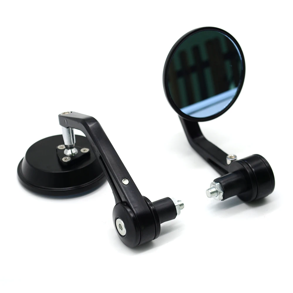 Motorcycle Back View Mirror Bicycle Rearview Moped Side Rearviews Bar end Round for Kawasaki ZX6R ZX7R ZX10R | Автомобили и