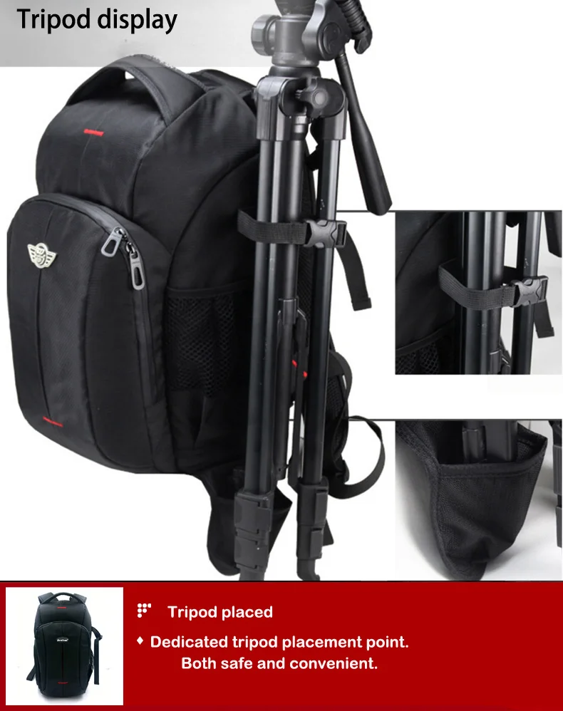 Jealiot профессиональный рюкзак сумка для камеры SLR DSLR цифровая дорожная сумка водонепроницаемый противоударный чехол для объектива Видео Фото для Canon Nikon