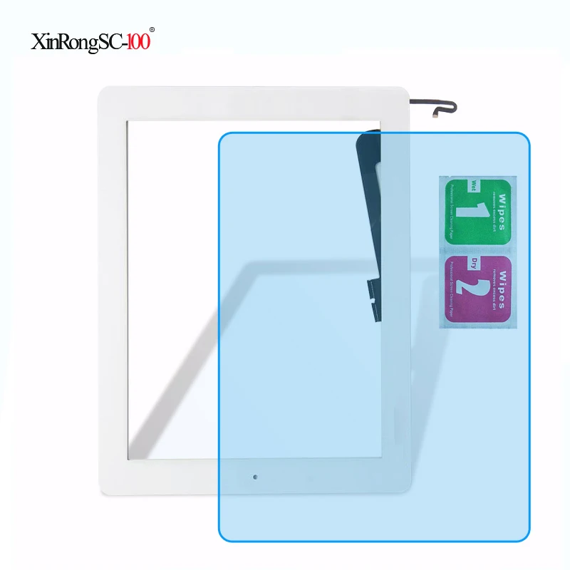 Для iPad 3 3rd 4 4th Gen A1458 A1459 A1460 A1416 A1430 A1403 9," ЖК Внешний сенсорный экран дигитайзер передняя стеклянная панель+ клавишная кнопка
