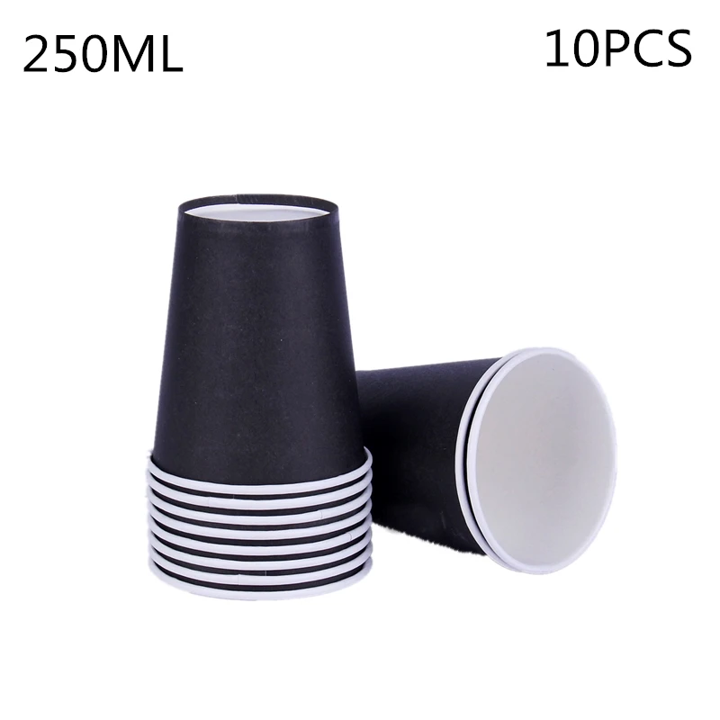 10 шт./лот простые золотые бумажные чашки ребенок душ свадебное украшение для