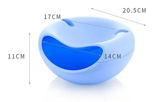 Творческий Форма ленивый миска для снеков Пластик двойные слои коробка хранения