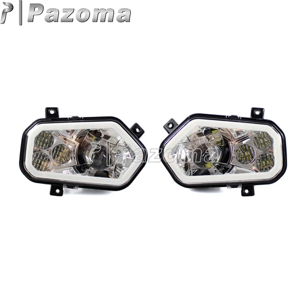 UTV ATV светодиодный головной светильник комплект для Polaris RZR 800 900 4 XP 900 Sportsman Ranger головной светильник