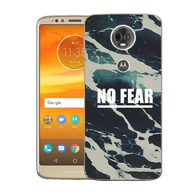 6 0 дюймовый чехол для телефона Motorola E5 Plus мягкий силиконовый MOTO E5Plus с мраморным