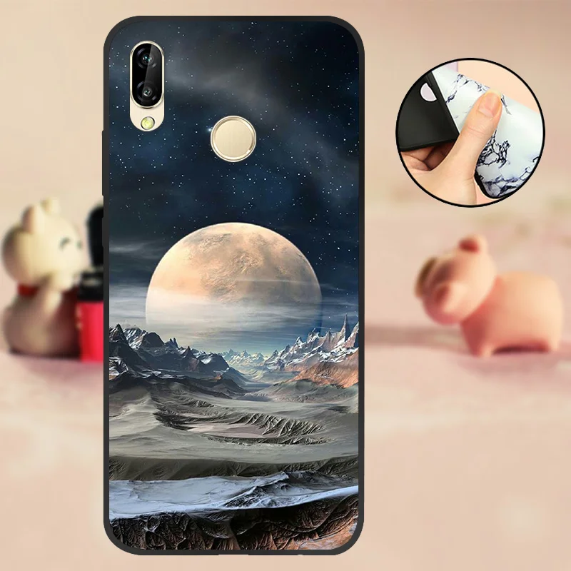 Чехол для Huawei NOVA 3 черный чехол 3i задняя крышка из ТПУ i силиконовый мягкий P Smart Plus