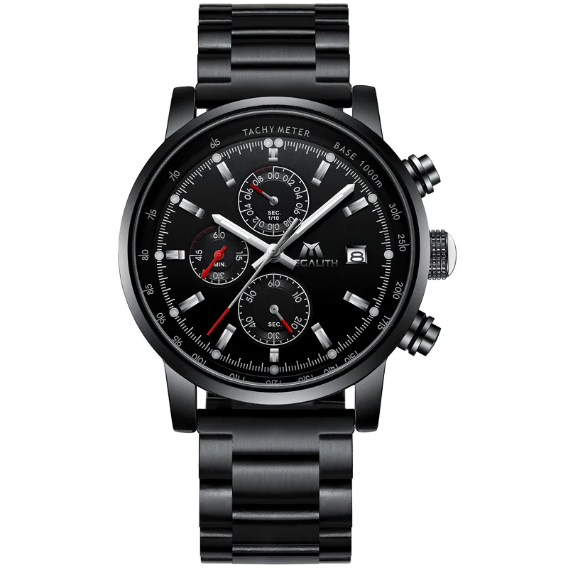 MEGALITH Горячая Распродажа Брендовые Часы для мужчин водонепроницаемые Модные