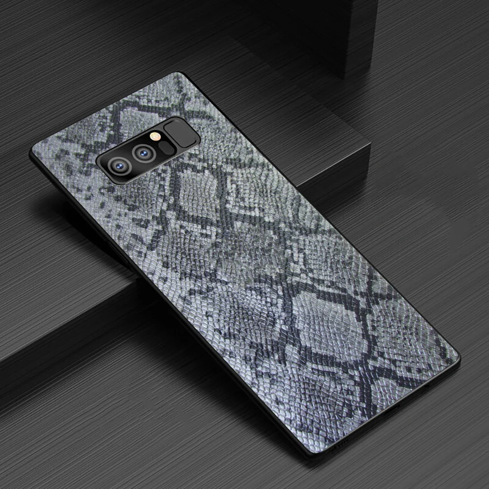Силиконовый чехол из змеиной кожи питона для Galaxy A3 A5 A6 plus A7 A8 A9 S6 S7 Edge S8 S9 S10 S10e Note 8 9