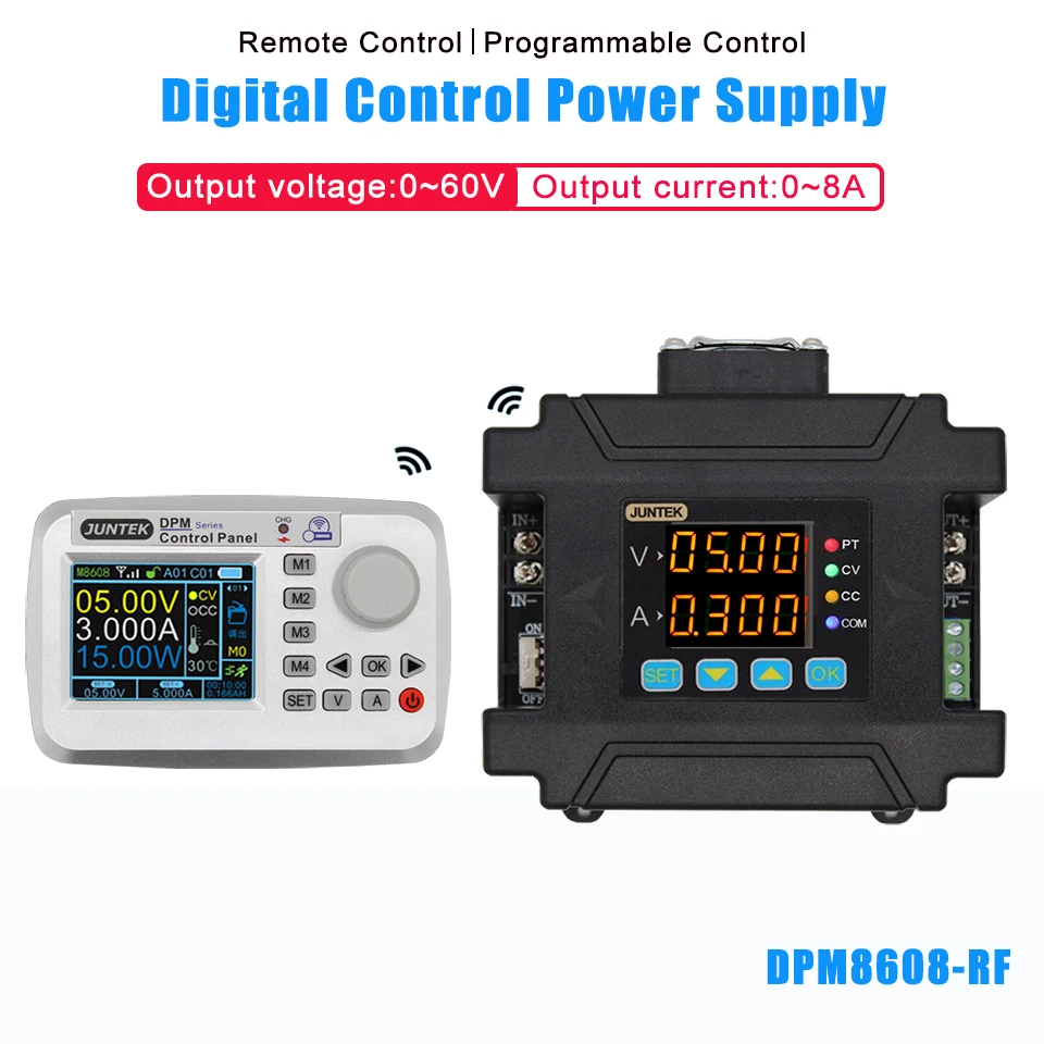 Juntek DPM8608 связи Питание бак Напряжение удаленного цифрового управления постоянным Напряжение ток DC-DC понижающий 60V 8A