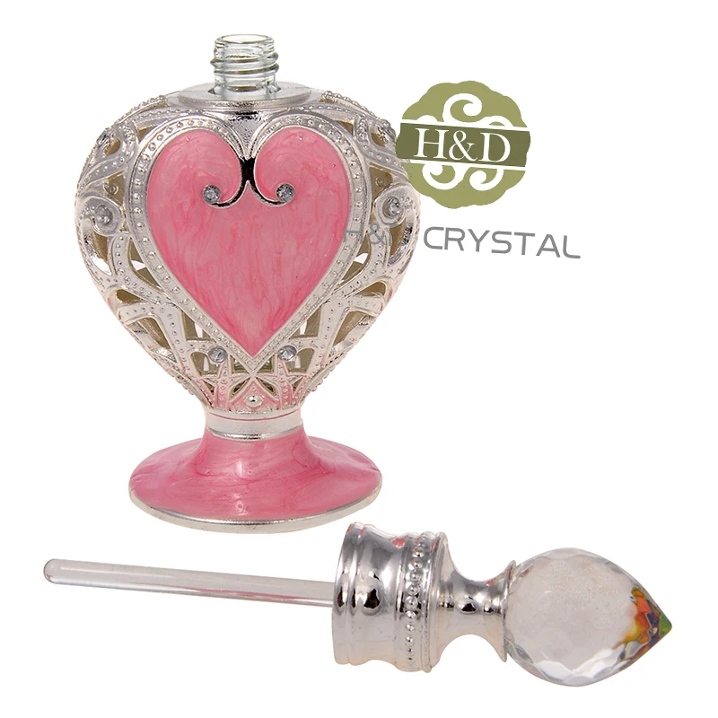H & D металлический флакон с бриллиантами любящее сердце ароматизированный
