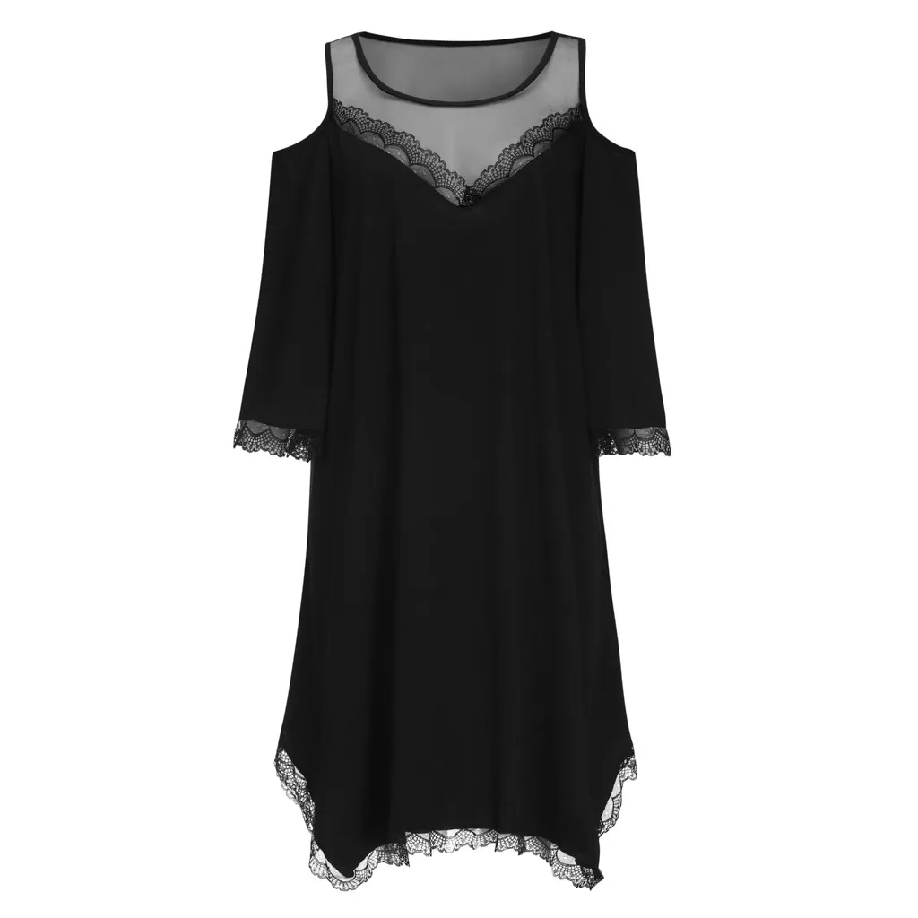 Женское свободное платье до колена однотонное повседневное сексуальное