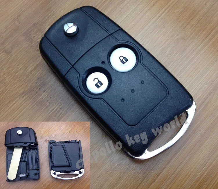 Новый Сменный Чехол для ключа пульта с 2 кнопками HONDA CRV ODYSSEY чехол брелока 5 шт./лот