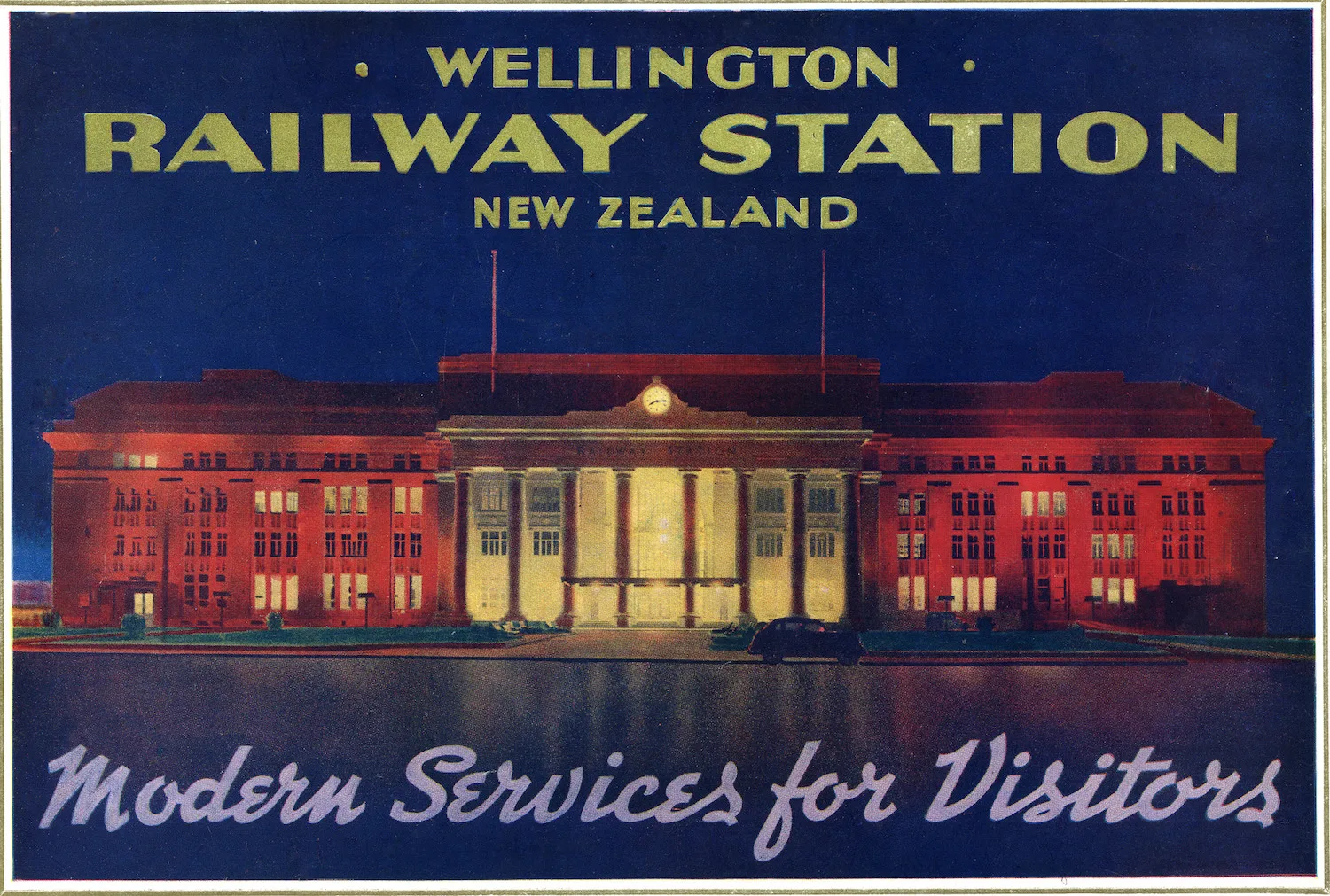 Новая Зеландия NZ Wellington железнодорожная станция путешествия классические