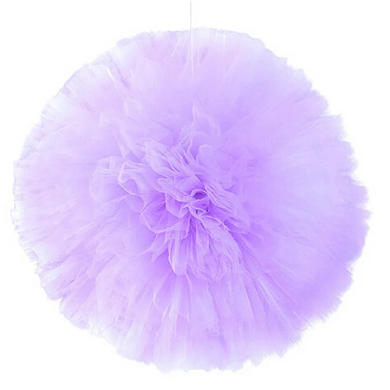 20 '཮ см свадебные вечерние с большими помпонами Висячие Рождественские пачки