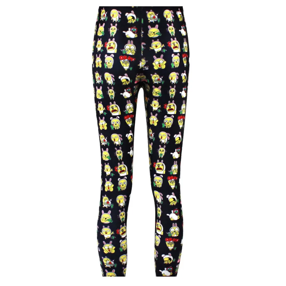

Elastic Casual Pants 3D Digital Printing Black bean sprouts Pattern Women Leggings 7 sizes Fitness Clothing Free Shipping