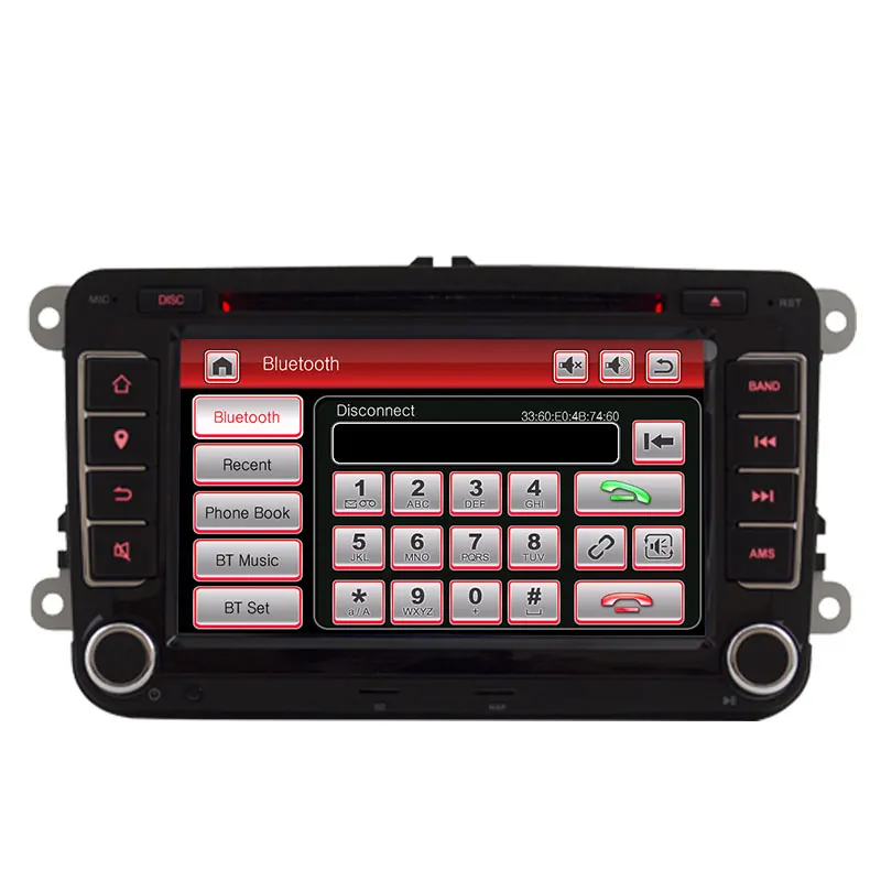 7 "емкостный сенсорный экран автомобильный DVD GPS встроенный автобус Can