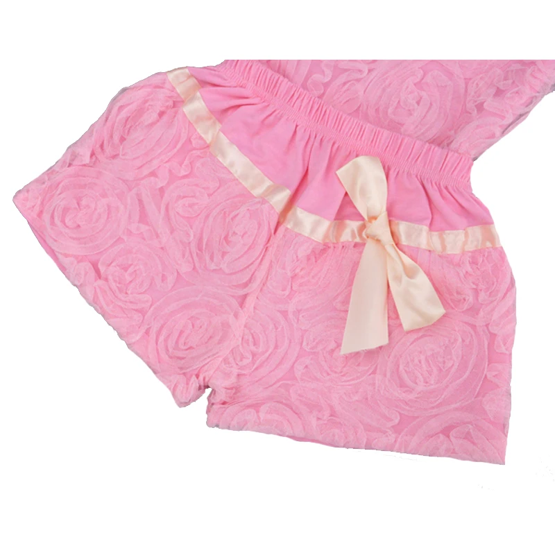 Детский летний комплект для девочек рубашка без рукавов + шорты модная розовая