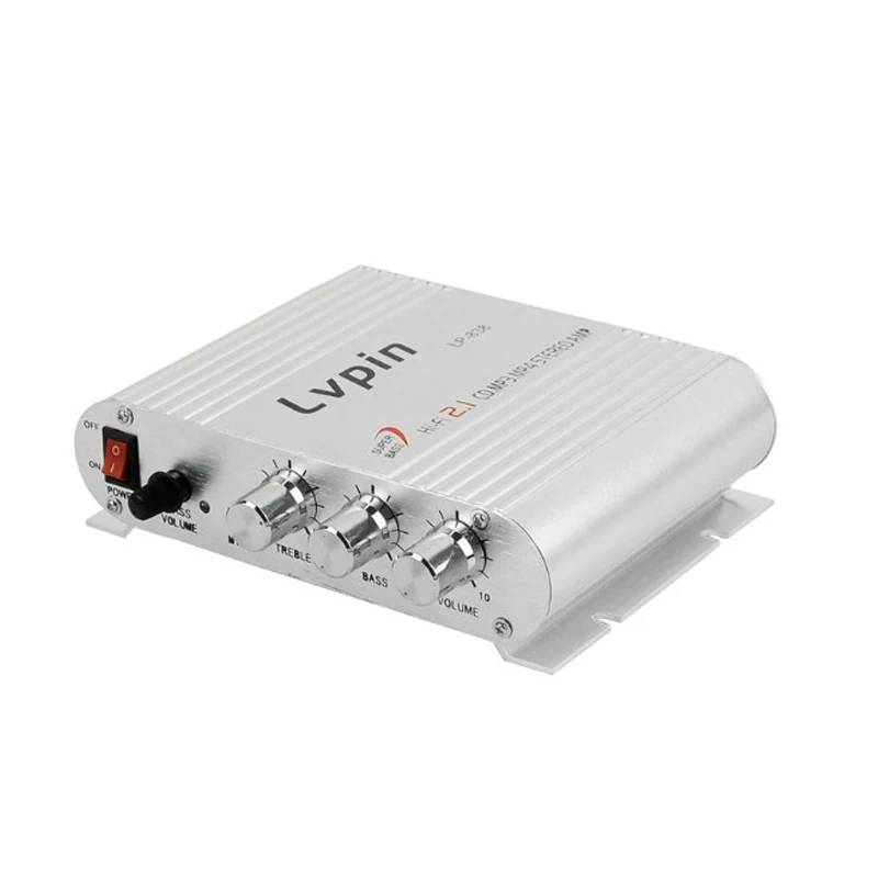 200 Вт Мини Бас HiFi стерео усилитель 2 1 канальный для MP3 автомобиля радио