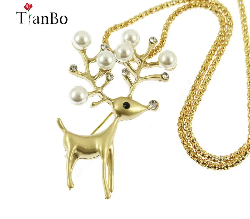 Женская цепочка с подвеской в виде оленя 29 дюймов|Подвески| |