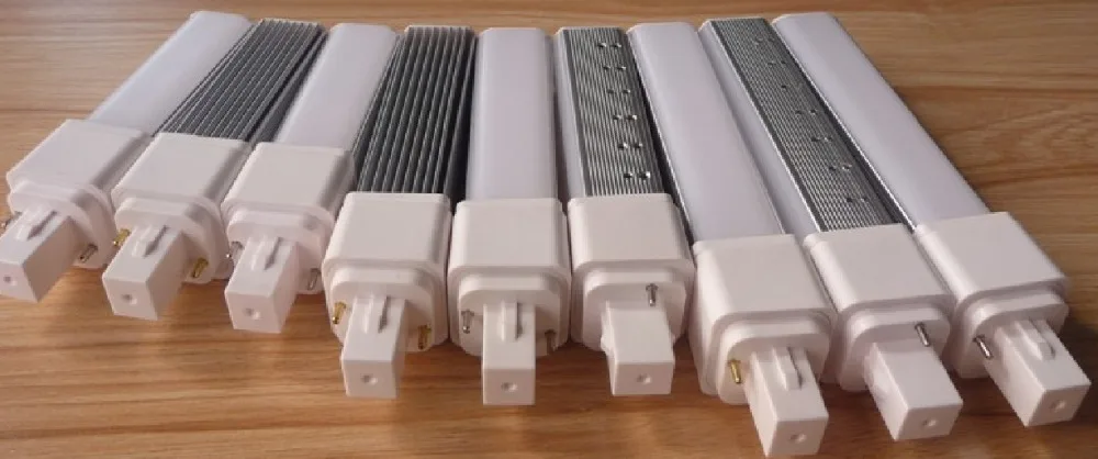 10pcs/lot 10W LED plug tube G24 2pin/4pin PL light 1000 lumen SMD5630 E27 lamp AC85-265V | Освещение