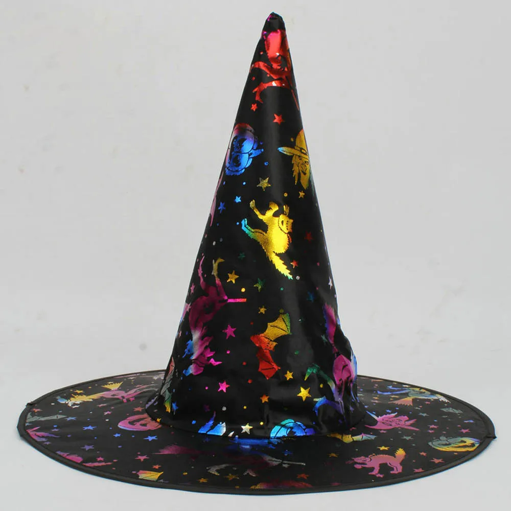Новинка взрослая Женская Мужская шляпа ведьмы для Хэллоуина аксессуар костюма