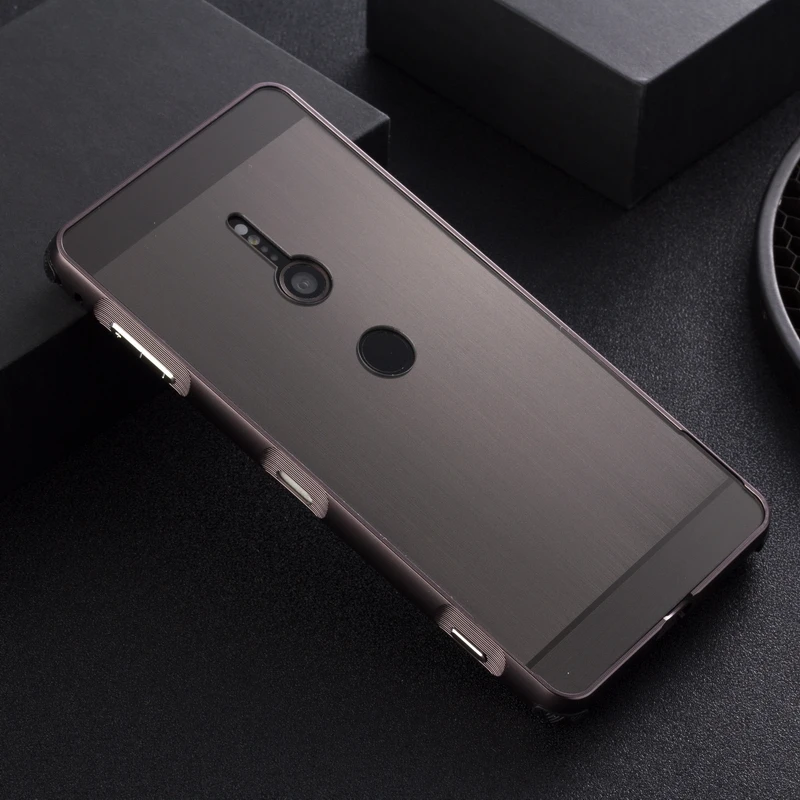 Металлический чехол для sony Xperia XZ2, чехол,, противоударный, роскошная алюминиевая рамка, чехол из углеродного волокна для sony Xperia XZ2, чехол