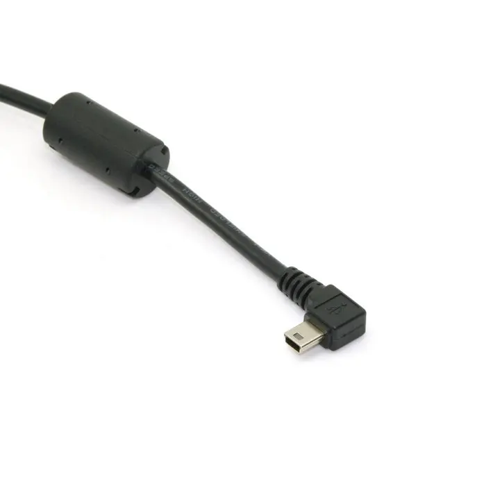 Мини USB 5pin мужской прямоугольный 90 градусов к 2 0 Мужской кабель для зарядки данных