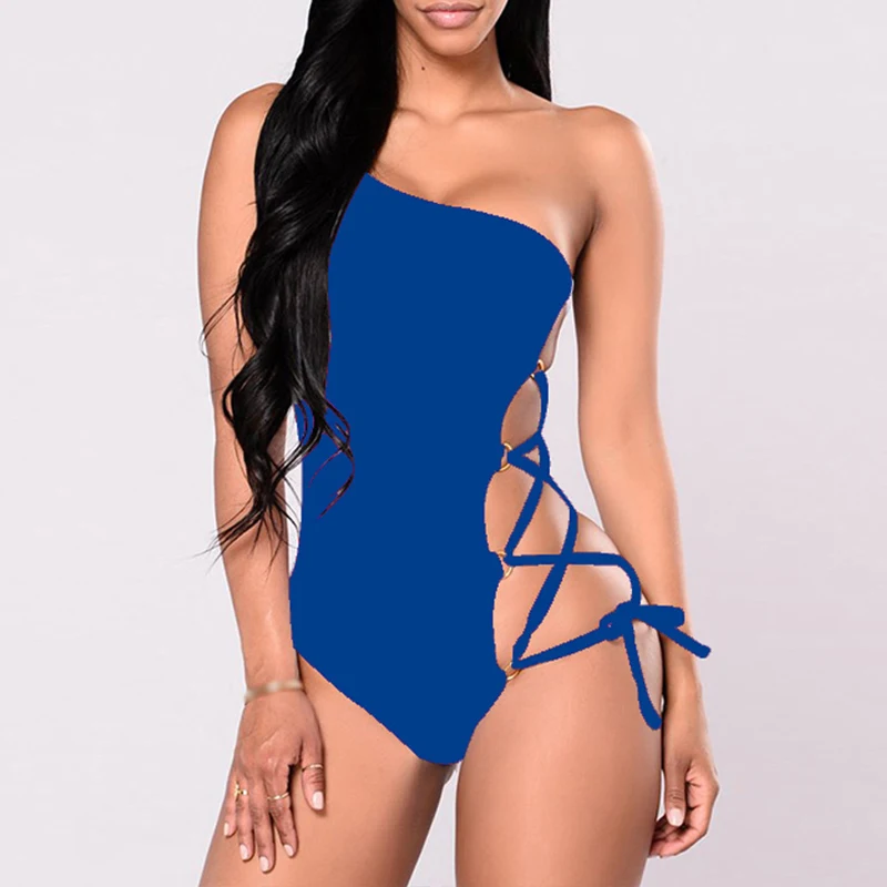 Bikinx повязку кружево до бикини 2019 одно плечо sheer Купальник Один шт. Монокини плюс