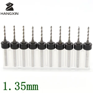 Набор сверл для печатной платы 1,35 мм, 10 шт., фрезерный станок с ЧПУ из карбида вольфрама и металла, аксессуары для станка лазерной резки дрели