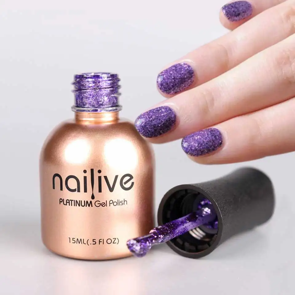 Платиновый УФ/СИД гель для ногтей с блестками польский Рождественский подарок